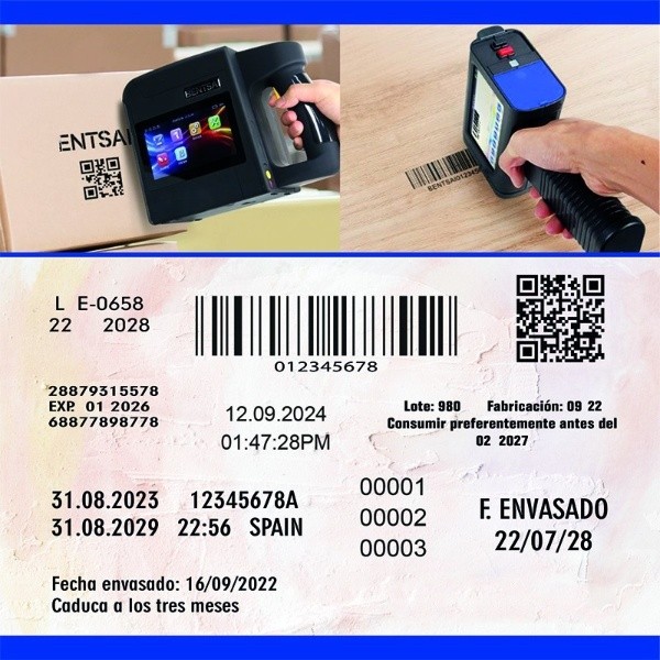 Comparativa de tres impresoras manuales TIJ 2.5 para marcar lote y caducidad